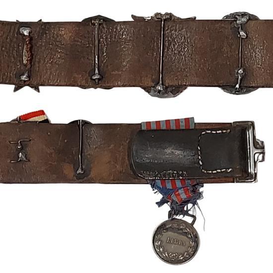 Canadian Soldier's Bring Back WW2 German Souvenir Badge Belt