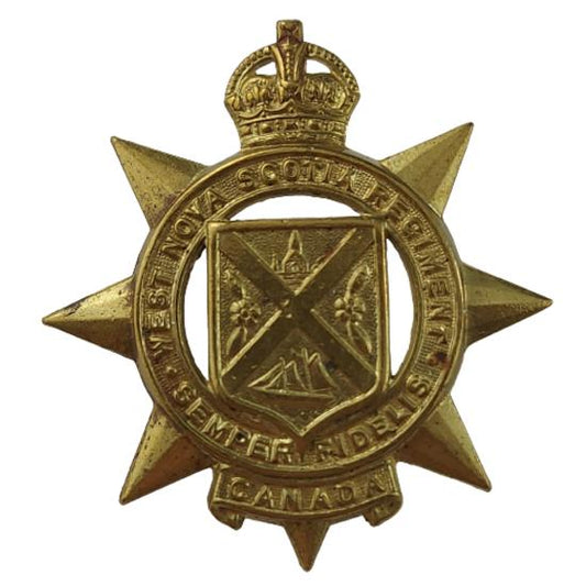 WW2 Canadian West Nova Scotia Regiment Cap Badge