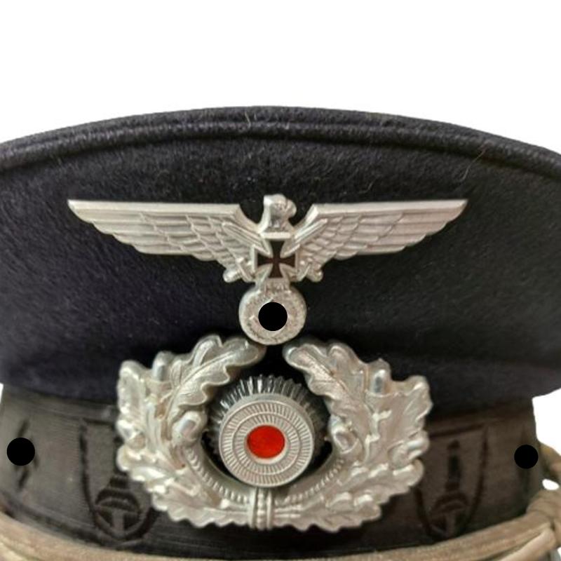 WW2 German NS-RKB Officer's Visor Cap