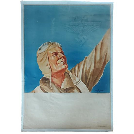 WW2 German Luftwaffe Glider Pilot Recruiting Poster