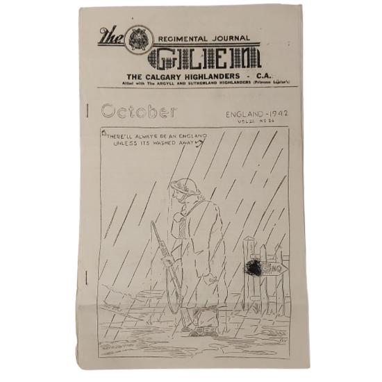 WW2 Calgary Highlanders 'The Glen' Regimental Journal October 1942