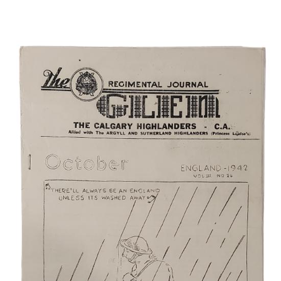WW2 Calgary Highlanders 'The Glen' Regimental Journal October 1942