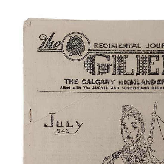 WW2 Calgary Highlanders 'The Glen' Regimental Journal July 1942