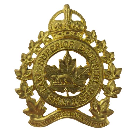 WW2 Canadian Lake Superior Scottish Regiment Cap Badge