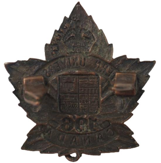 WW1 Canadian 196th Battalion (Western Universities) Collar Badge