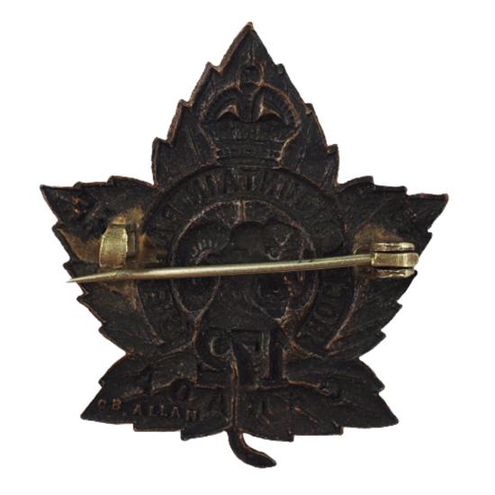 WW1 Canadian 172nd Battalion Collar Badge (Rocky Mountain Rangers)