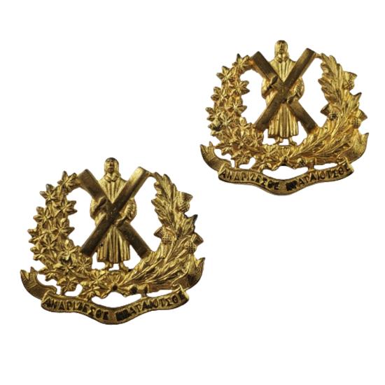 Saint Andrews College Collar Badge Pair - Gaunt Montreal