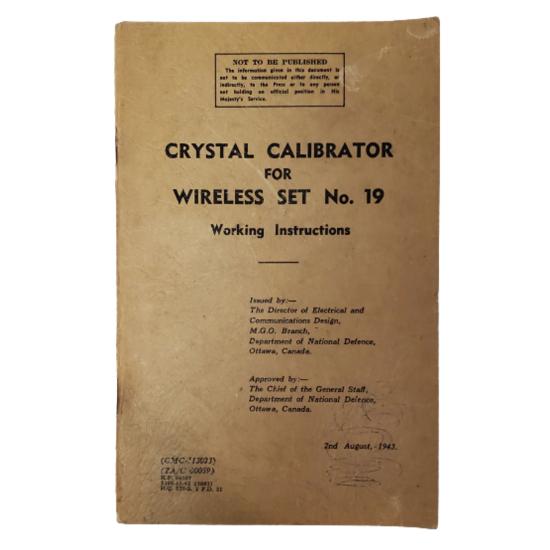 WW2 Canadian Wireless Number 19 Radio Set Crystal Calibrator