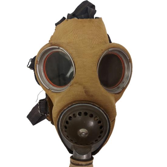 WW2 Canadian Long Hose Respirator In Carrier