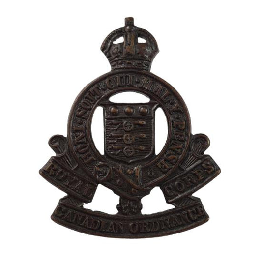 WW2 RCOC Royal Canadian Ordnance Corps OSD Collar Badge