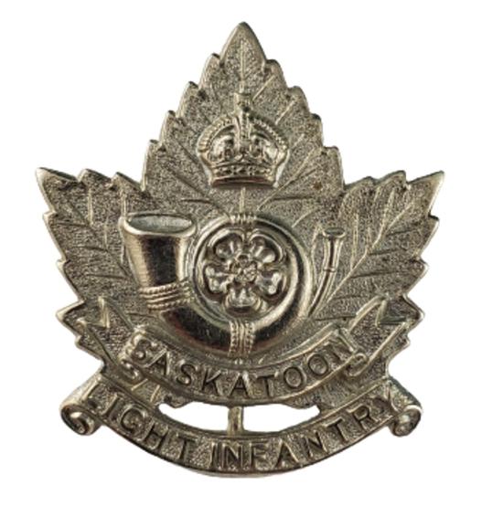 WW2 Canadian Saskatoon Light Infantry Collar Badge