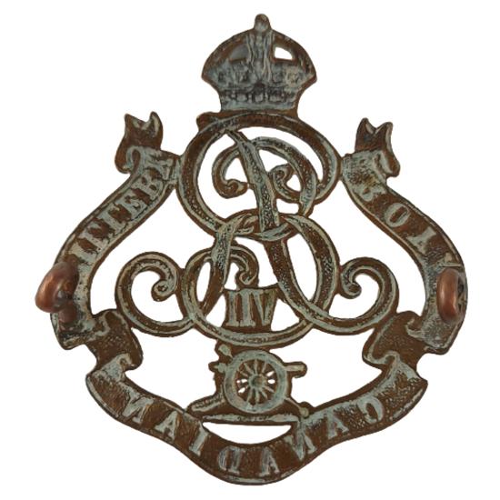Pre-WW1 Edward VII Royal Canadian Artillery Cap Badge 1901-1910