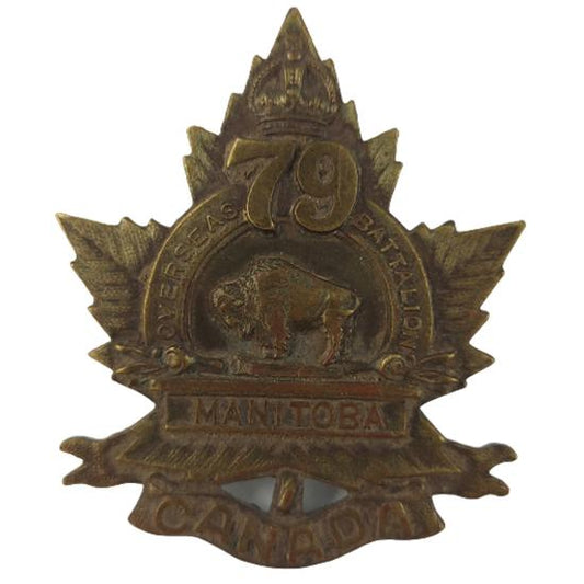 WW1 Canadian 79th Battalion (Brandon, Manitoba) Cap Badge