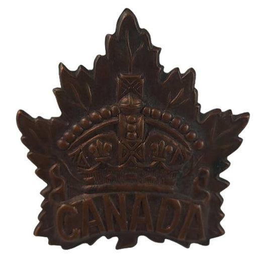 WW1 Canadian General Service Cap Badge - Birks 1915