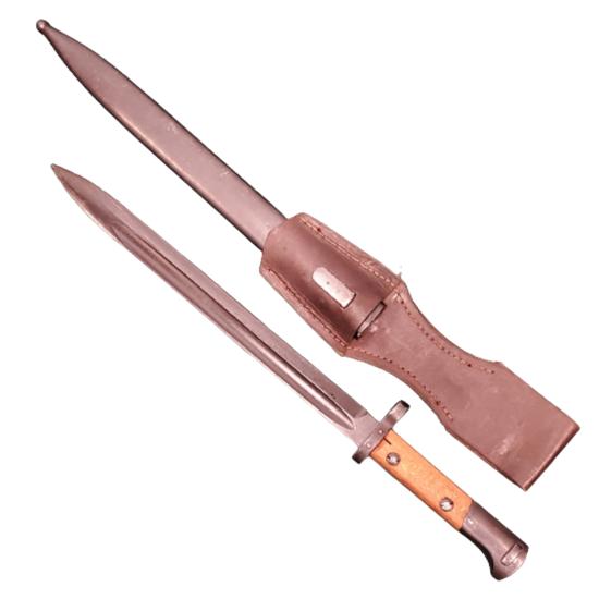 Czech VZ-24 Mauser Bayonet With Scabbard And Leather Frog
