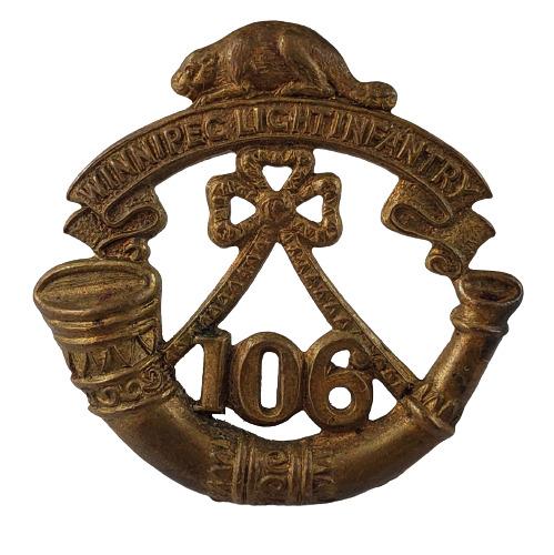 Pre-WW1 106th Winnipeg Light Infantry Collar Badge
