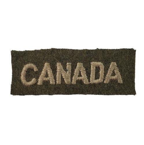 WW2 CANADA Cloth Shoulder Title