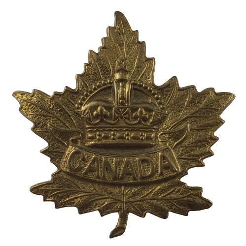 WW2 CANADA General Service Cap Badge - Large Size