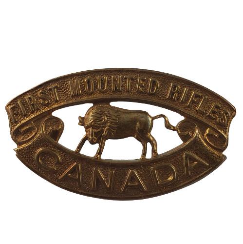 WW1 Canadian 1st Mounted Rifles metal Shoulder Title – Canadian Soldier ...