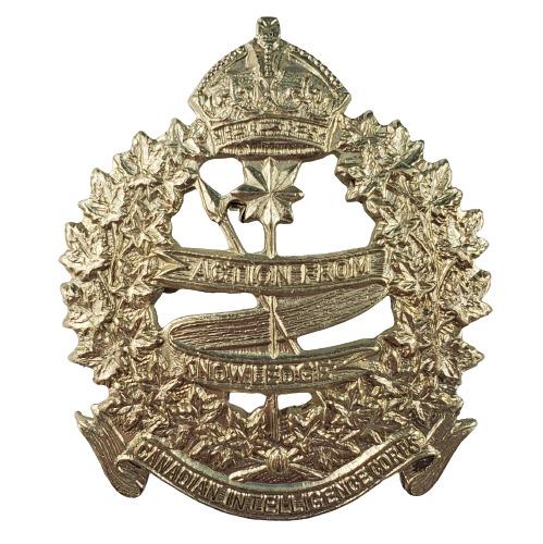 WW2 Canadian Intelligence Corps Cap Badge – Canadian Soldier Militaria