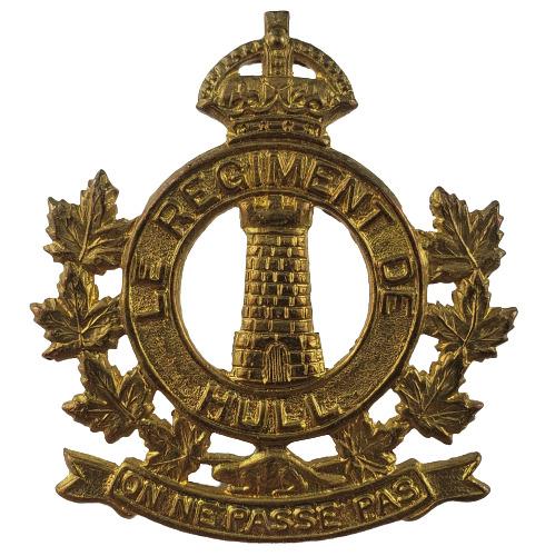 WW2 Canadian Regiment De Hull Cap Badge