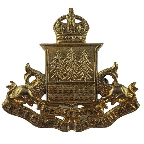 WW2 Canadian Regiment Du Saguenay Cap Badge