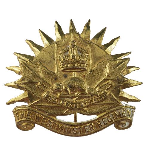 WW2 Canadian Westminster Regiment Cap Badge - Scully Montreal