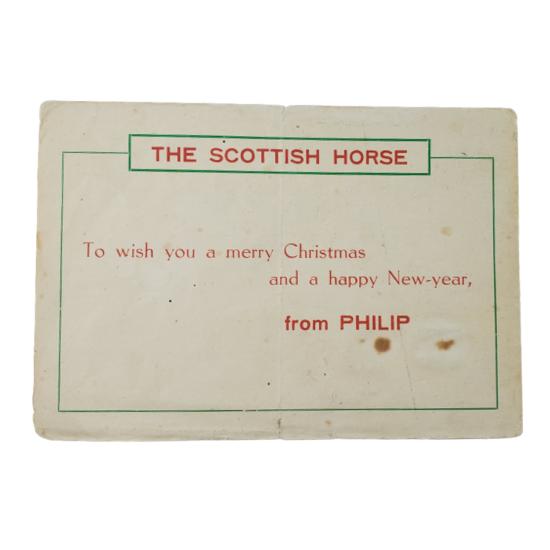 1944 British Liberation Army Christmas Card