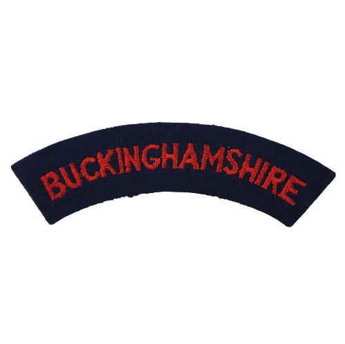 WW2 British Buckinghamshire Cloth Shoulder Title