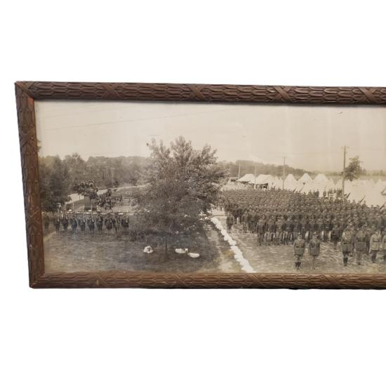 WW1 Canadian Yard Long Framed Photo- Signal Training Depot Ottawa 1917