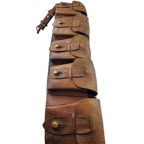 WW1 Canadian Leather 10 Pocket Bandolier 1914