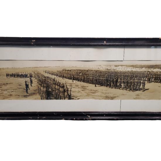 WW1 Canadian Yard Long Photo - Presenting Colors To The Highland Brigade 1916