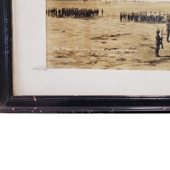 WW1 Canadian Yard Long Photo - Presenting Colors To The Highland Brigade 1916