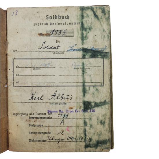 WW2 German Soldbuch Book - Russian POW - With Paperwork