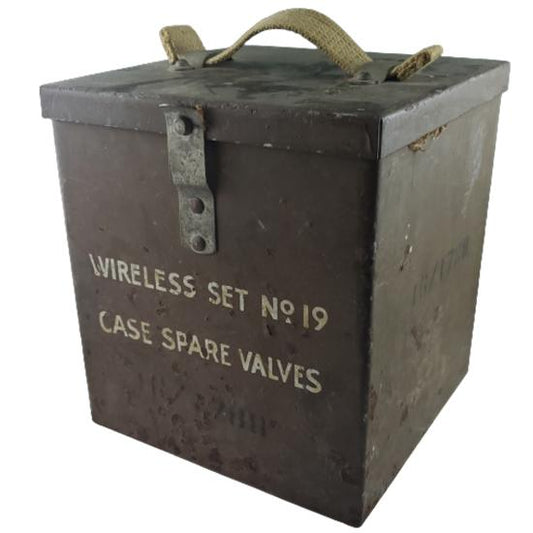WW2 Canadian 19 Wireless Set Spare Valves Case With Bulbs