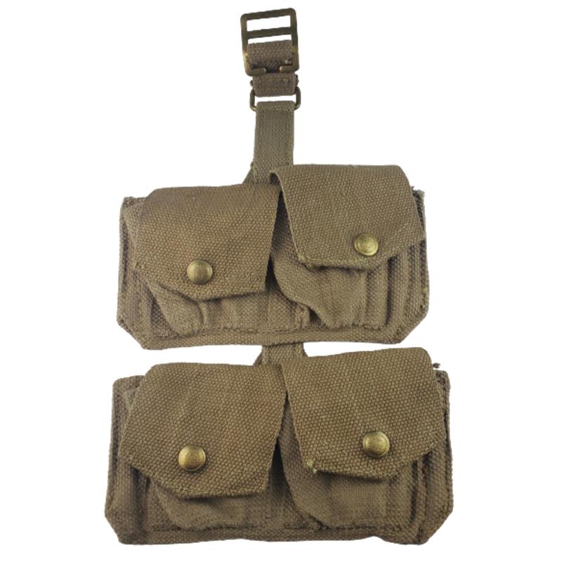 WW2 P37 Rifle Ammunition Pouches - Matching Pair