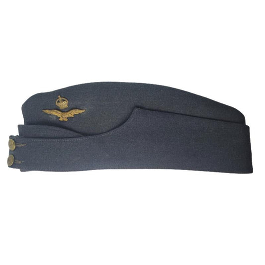 Named WW2 RCAF Royal Canadian Air Force Flight Officer's Wedge Cap