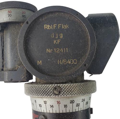 Cased WW2 German Rbl. F.Flak Anti Aircraft Gun Dial Sight