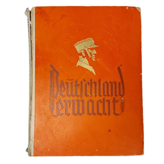 Named WW2 German NSDAP Propaganda Photograph Book - Deutfchland Erwacht