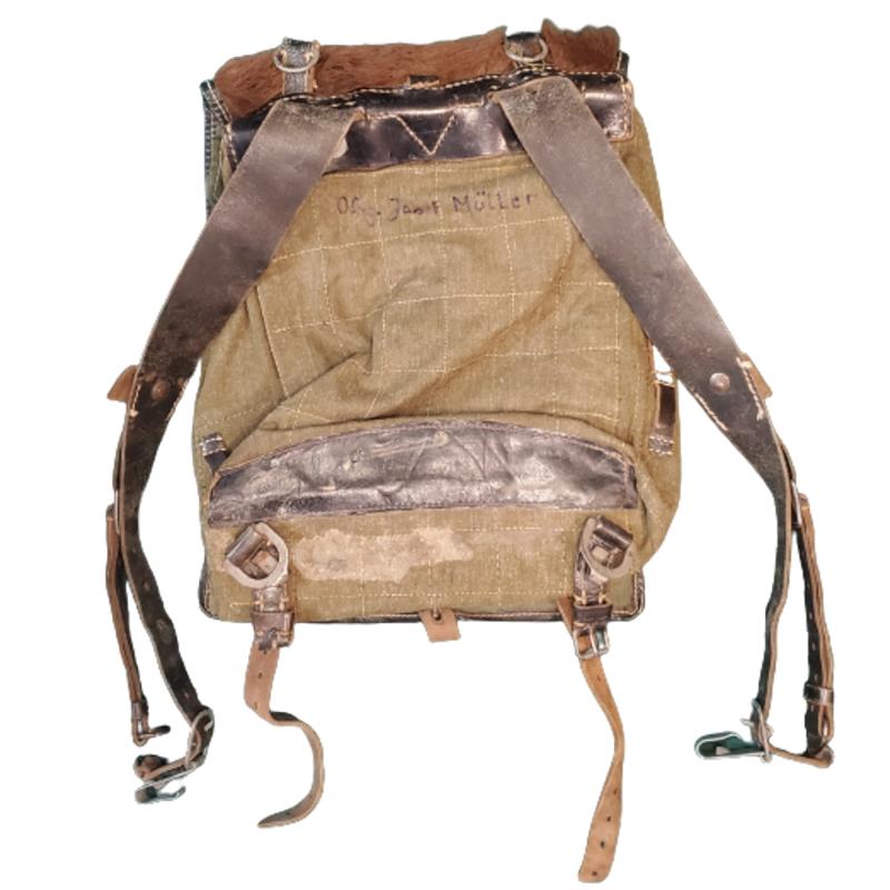 Named WW2 German Cavalry 'Pony Pack' (Tornister) With Straps