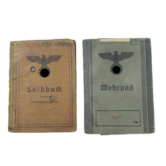 WW2 German Soldbuch-Wehrpass Books