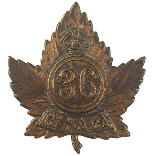 WW1 Canadian 36th Battalion (Hamilton) Cap Badge