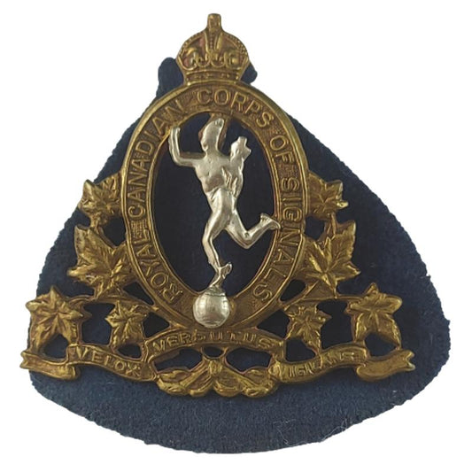 WW2 RCCS Royal Canadian Corps Of signals Cap Badge
