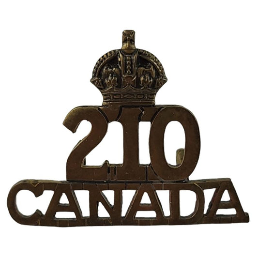 WW1 Canadian 210th Battalion Frontiersmen Shoulder Title