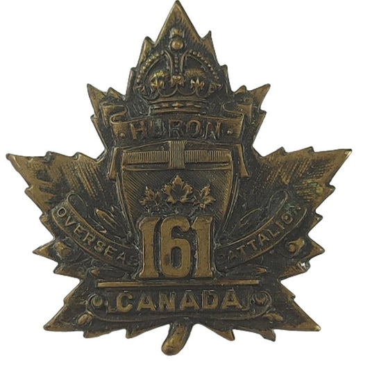 WW1 Canadian 161st Bn. (Huron County) Cap Badge