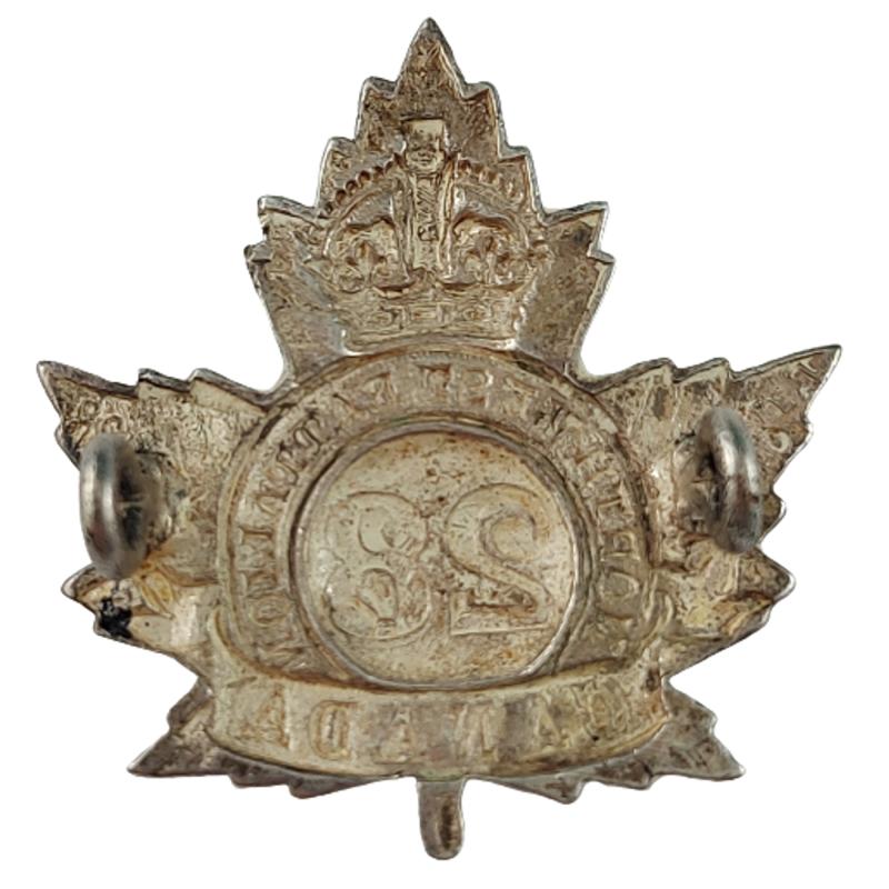 WW1 Canadian 28th (North West) Battalion Officer's Silver Plated Cap Badge