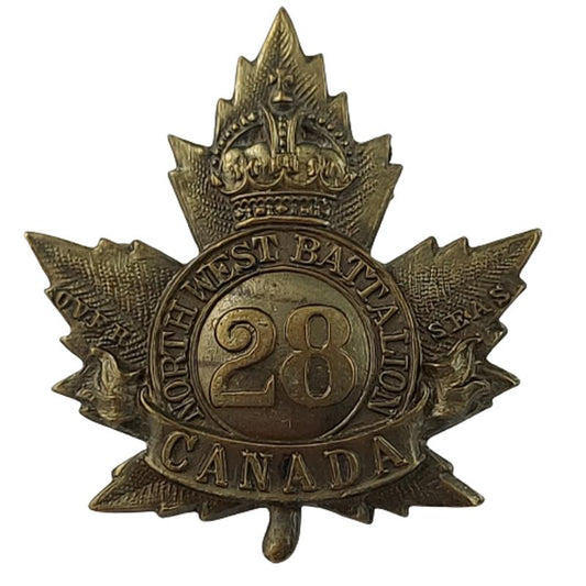 WW1 Canadian 28th (Northwest Regiment) OR's Cap Badge