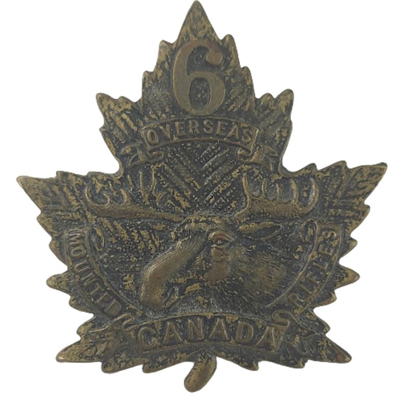 WW1 Canadian 6th Amherst Mounted Rifles Cap Badge -Inglis