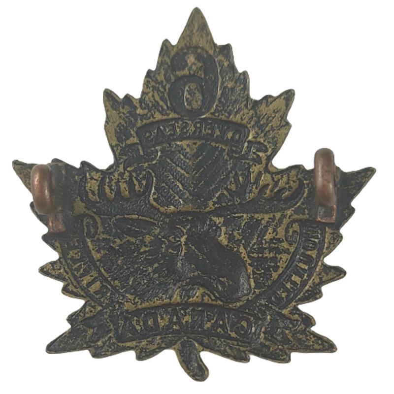 WW1 Canadian 6th Amherst Mounted Rifles Cap Badge -Inglis