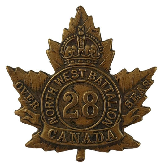 WW1 Canadian 28th Battalion (North West) Cap Badge